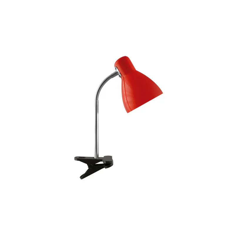 KATI E27 ROUGE CLIP Lampe à poser Fluo compact/LED - Pas cher