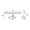 BRENA LED 6W CHROME MAT 4000K Luminaire SMD LED décoratif 30 SMD LE...