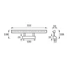 RITON LED 6W CHROME MAT 4000K Luminaire SMD LED décoratif 30 SMD LE...