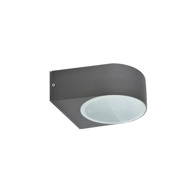 LIMO E27 GRIS FONCÉ Plafonnier Fluo compact/LED - Pas cher