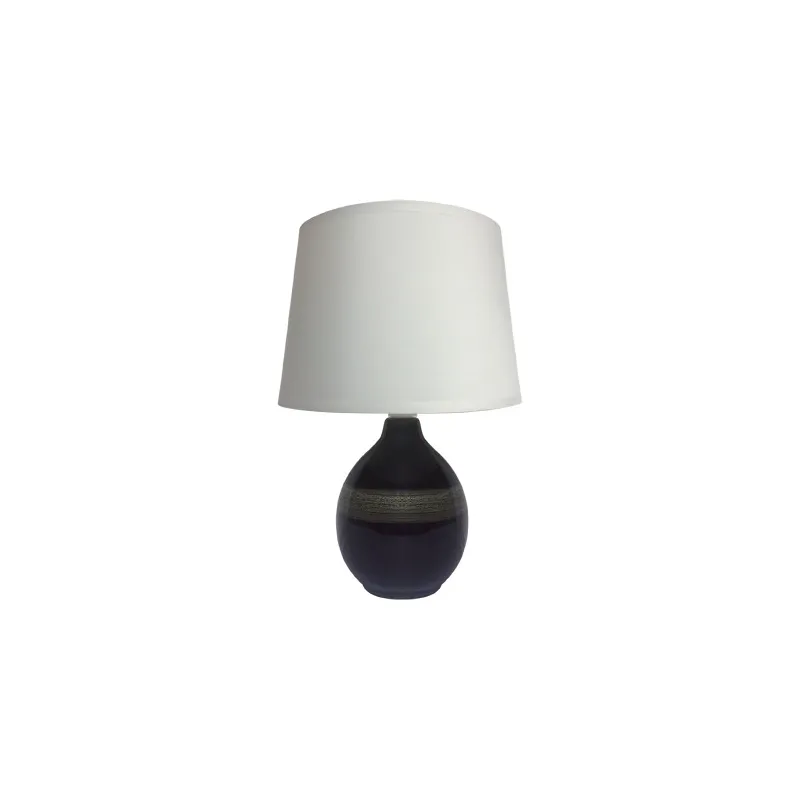 ROMA E14 NOIR Lampe à poser Fluo compact/LED - Pas cher