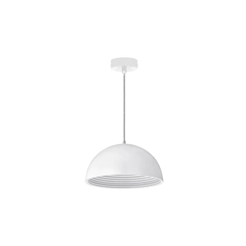 ALMERO BLANC Suspension Fluo compact/LED - Pas cher