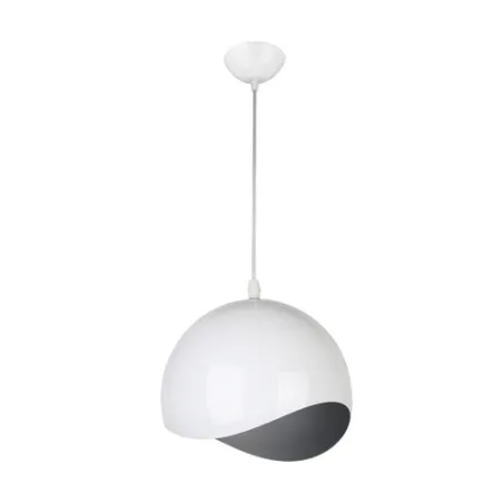 LAMIA BLANC Suspension Fluo compact/LED - Pas cher