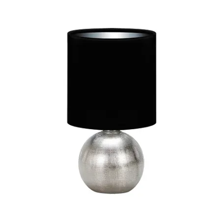 PERLO E14 SILVER/NOIR Lampe à poser Fluo compact/LED - Pas cher