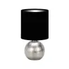 PERLO E14 SILVER/NOIR Lampe à poser Fluo compact/LED - Pas cher