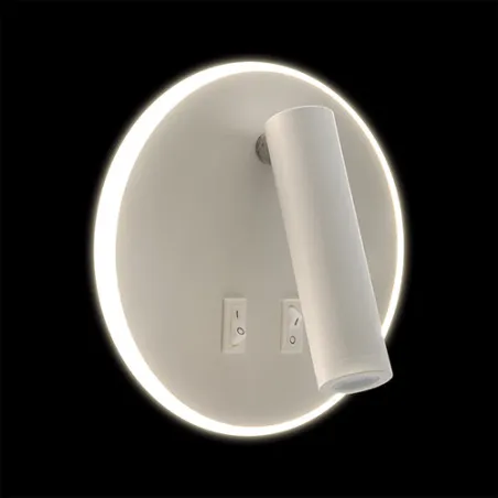 OTELLO LED C 6W+3W BLANC Luminaire SMD LED décoratif SMD LED, inclu...