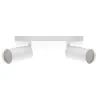 MANAM GU10 2L BLANC Applique / plafonnier GU10 - Pas cher