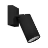 MANAM GU10 1D NOIR Applique / plafonnier GU10 - Pas cher