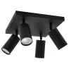MANAM GU10 4D NOIR Applique / plafonnier GU10 - Pas cher