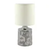 LINDA E14 CHROME/BLANC Lampe à poser Fluo compact/LED - Pas cher