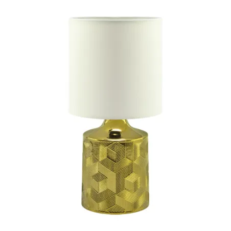 LINDA E14 GOLD/BLANC Lampe à poser Fluo compact/LED - Pas cher