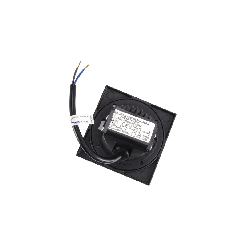 KURS LED D 1,6W NOIR 4000K Luminaire décoratif LED COB LED, inclus ...