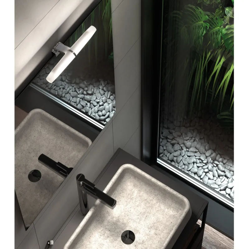 Applique led 6w Salle de bain ICY ip44 chromé et verre