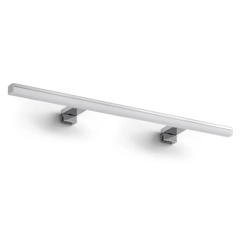 Applique led 12w 80cm Applique Salle de bain SLEET L ip44 chromé et verre 4000k