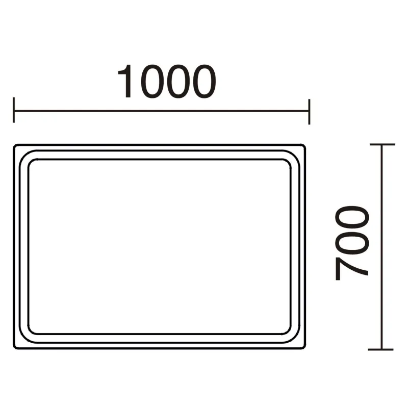 Applique miroir Salle de bain MINERVA 100cm-ip44 chromé 4000k