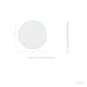 Miroir led salle de bain décoration dressing rond 45cm ip44