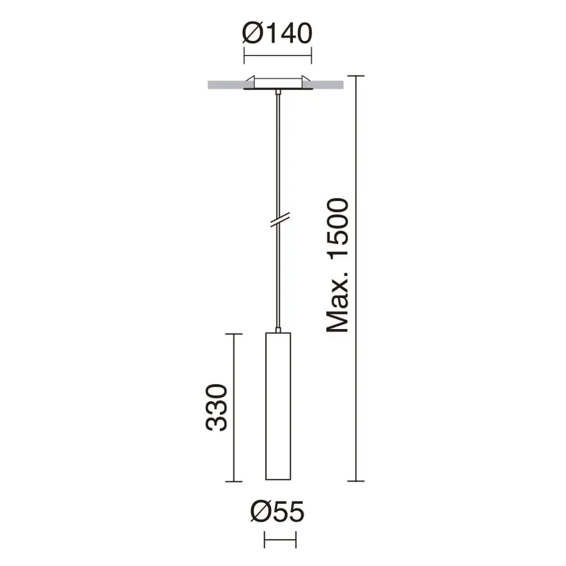 Suspension encastrée TANIA IP20 GU10 máx. 50W Blanc - Pas cher