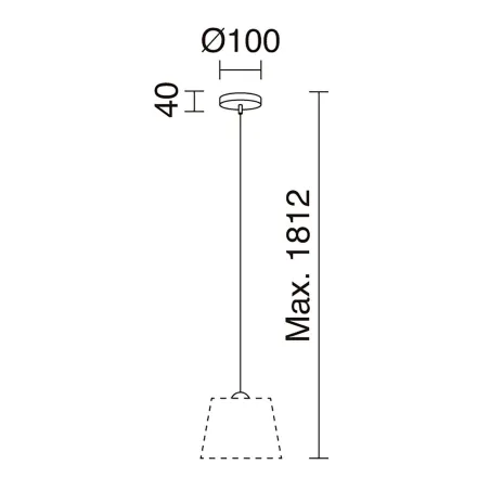 Suspension A TU ESTILO IP20 E27 chrome+transp - Pas cher