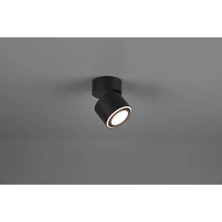 TRIO Plafonnier intérieur noir mat TAURUS - Pas cher