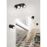 TRIO Plafonnier intérieur noir mat TAURUS - Pas cher