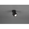 TRIO Plafonnier intérieur noir mat TAURUS - Pas cher