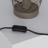 lampe de table verte culot e27 style cage