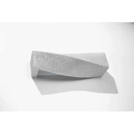 Applique SIGMA, béton gris, E27 - Pas cher