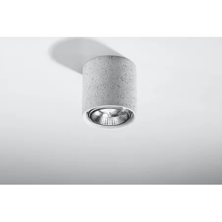 Plafonnier CULLO, béton gris, GU10 - Pas cher