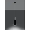 Suspension BORGIO 1, acier/béton, noir/gris, GU10 - Pas cher