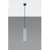 Suspension LUVO 1, acier/béton, noir/gris, GU10 - Pas cher