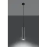 Suspension LUVO 1, acier/béton, noir/gris, GU10 - Pas cher