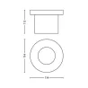 applique-murale-double-cones-blanc-culot-e27