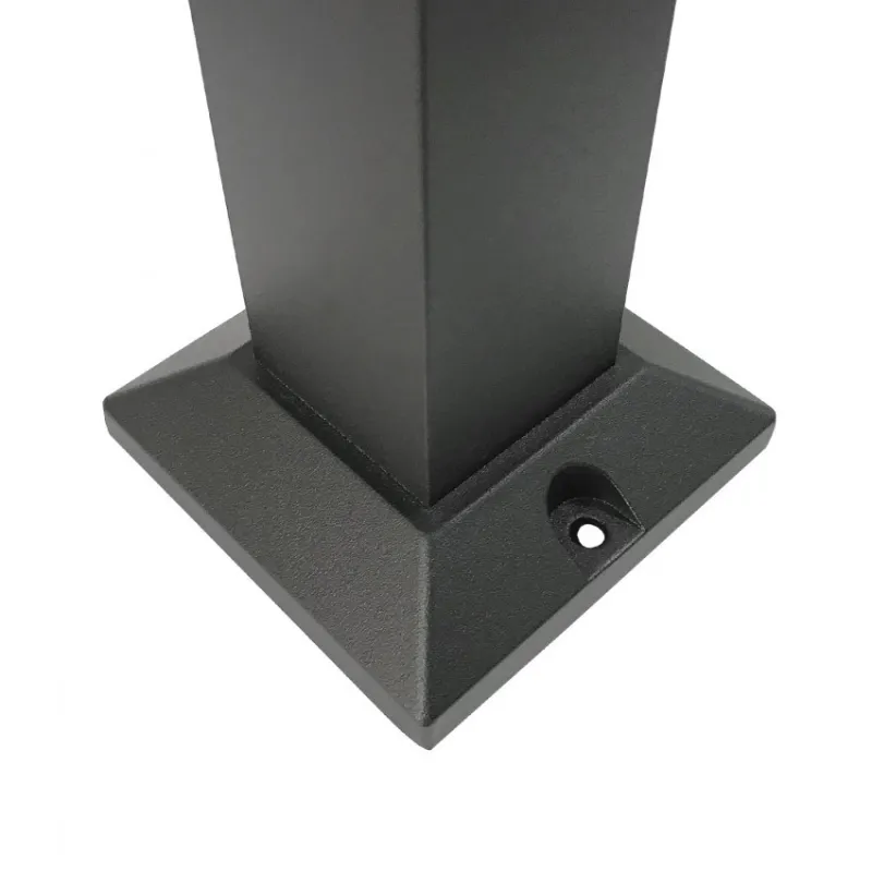 Borne potelet 60cm a fixer led 12w ip54 jardin 3000k 850 lumens