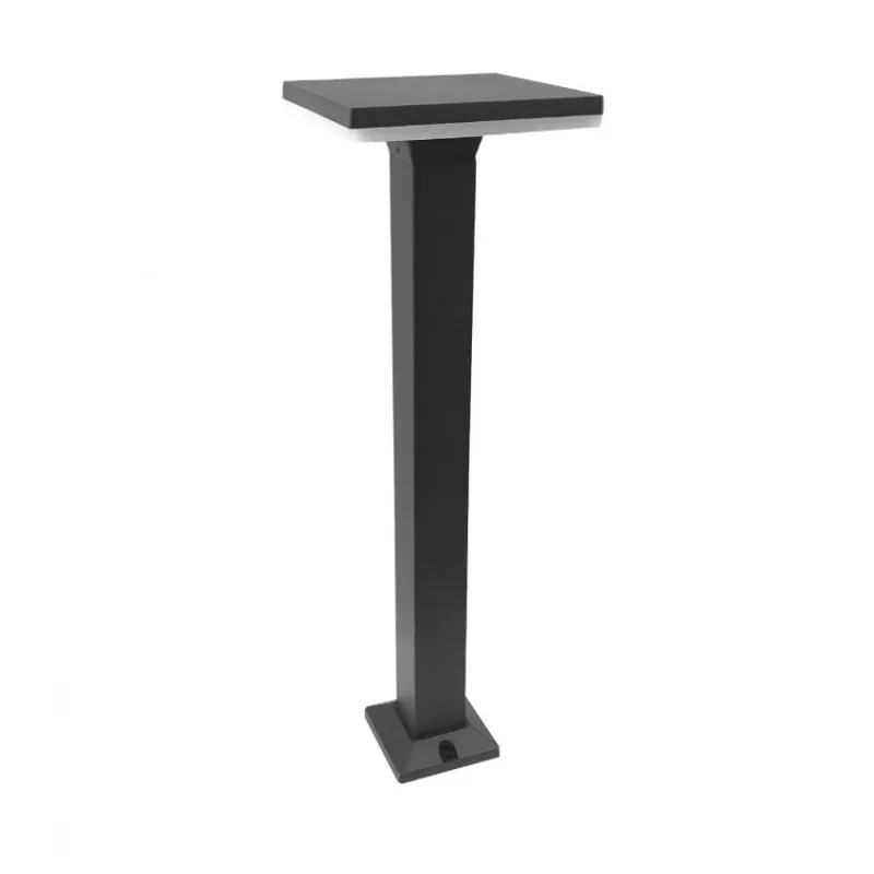 Borne potelet 60cm a fixer led 12w ip54 jardin 3000k 850 lumens