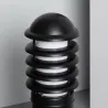 Borne potelet 40cm a fixer ip54 jardin noire culot e27