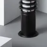 Borne potelet 40cm a fixer ip54 jardin noire culot e27