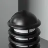 Borne potelet 40cm a fixer ip54 jardin noire culot e27