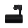Projecteur led 30w noir-24°-cri 80-3000lm-rail 3 allumages boutiques commerces