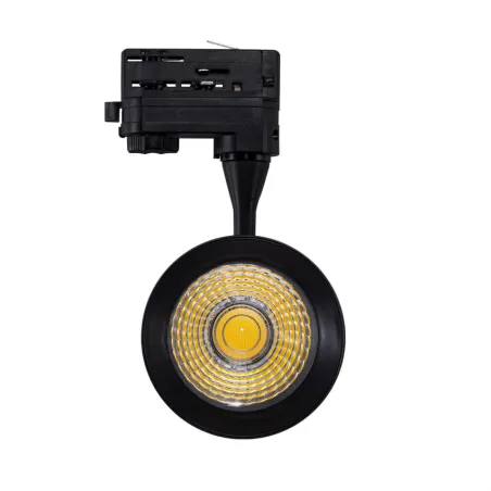 Projecteur led 30w noir-24°-cri 80-3000lm-rail 3 allumages boutiques commerces