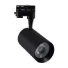 Projecteur led 30w noir-24°-cri 80-3000lm-rail 3 allumages boutiques commerces