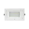 led encastrable 20w orientable rectangulaire blanc type halogene iodure 230x130mm-2600 lumens