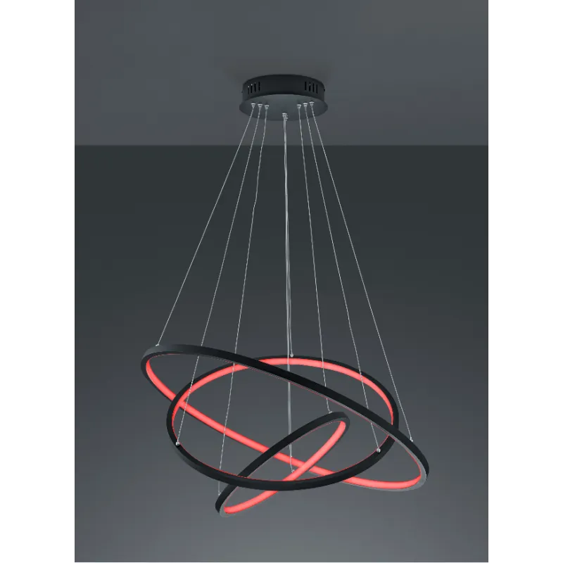 TRIO Suspension intérieur antracite et blanc AARON - Pas cher