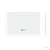 Miroir led salle de bain décoration dressing rectangle 45cm ip44