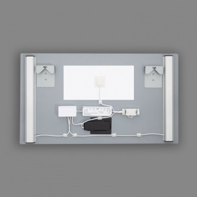 Miroir led salle de bain décoration dressing rectangle 70cm ip44
