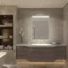 Miroir led 40w salle de bain décoration dressing rectangle 85cm ip44