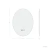 Miroir led 30w salle de bain décoration dressing ovale 50x70cm ip44