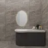 Miroir led 30w salle de bain décoration dressing ovale 50x70cm ip44