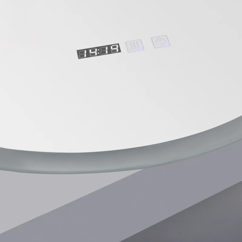 Miroir led 22w salle de bain décoration dressing rond 60cm ip44