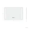 Miroir led 46w salle de bain décoration dressing rectangle 80cm ip44