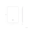 Miroir led 45w salle de bain décoration dressing rectangle 80cm ip44